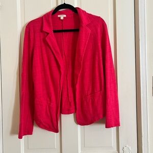 Caslon Jersey blazer in hot pink size small